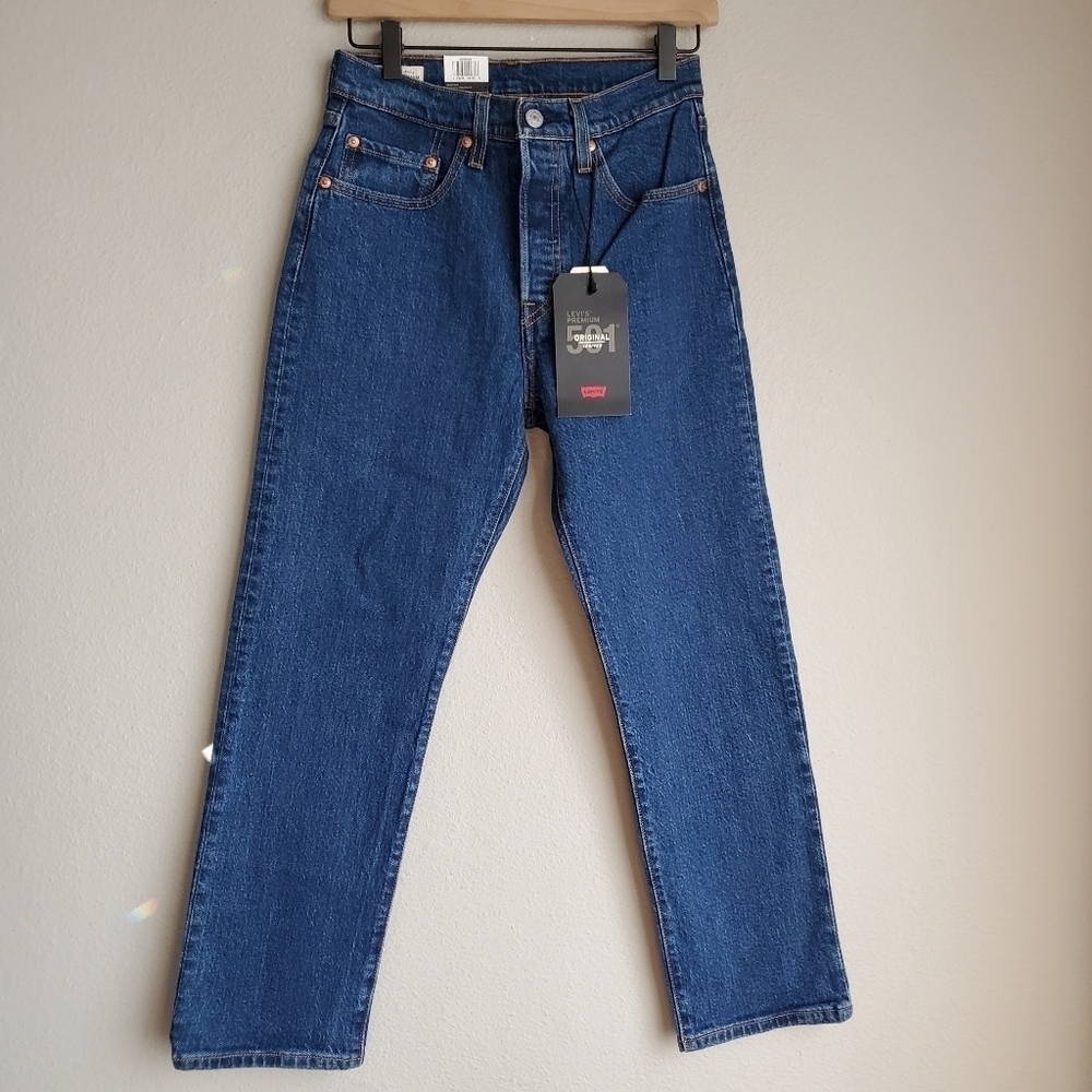 Levi's 501 Crop in Charleston Vision size 26 NWT - Picture 2 of 8